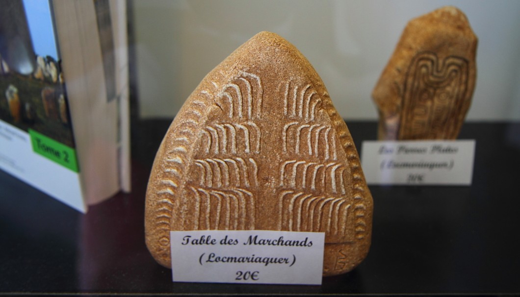 Locmariaquer Dolmen Table des Marchands - Modell Steinplatte