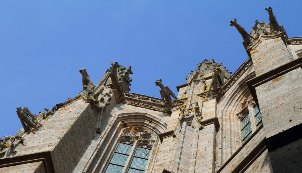 Mont-Saint-Michel Abtei - Außenansicht