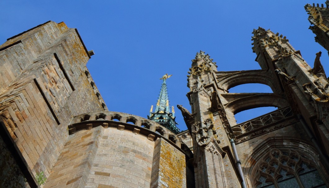 Mont-Saint-Michel Abtei - Außenansicht