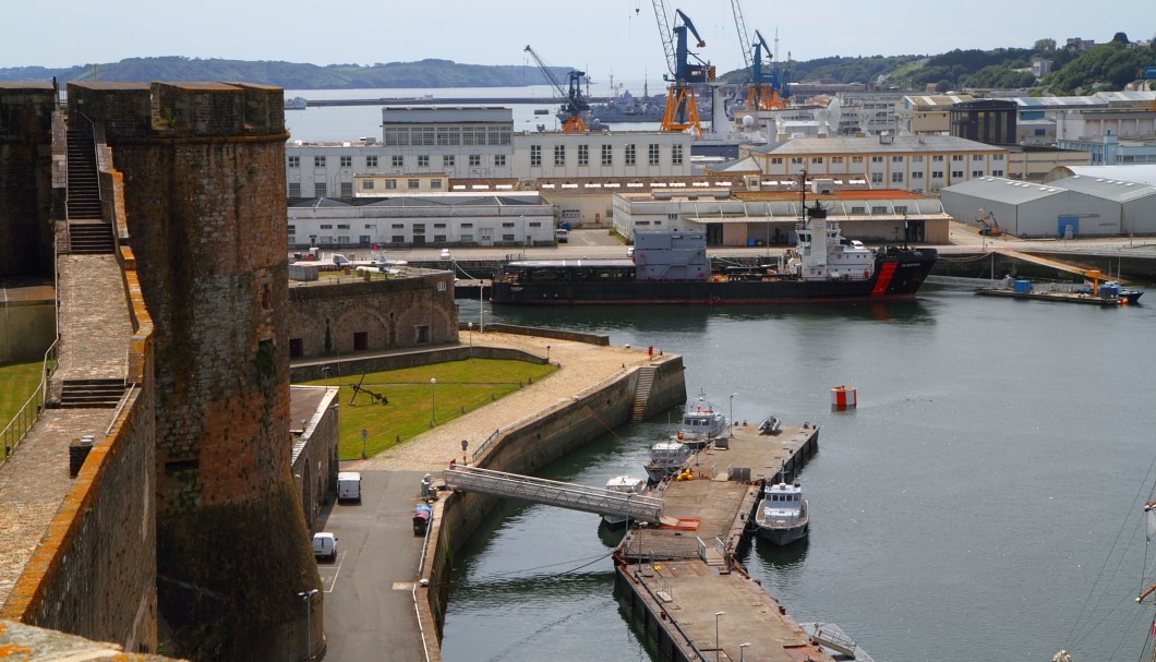 Festung Brest - Ausblick auf den Hafen