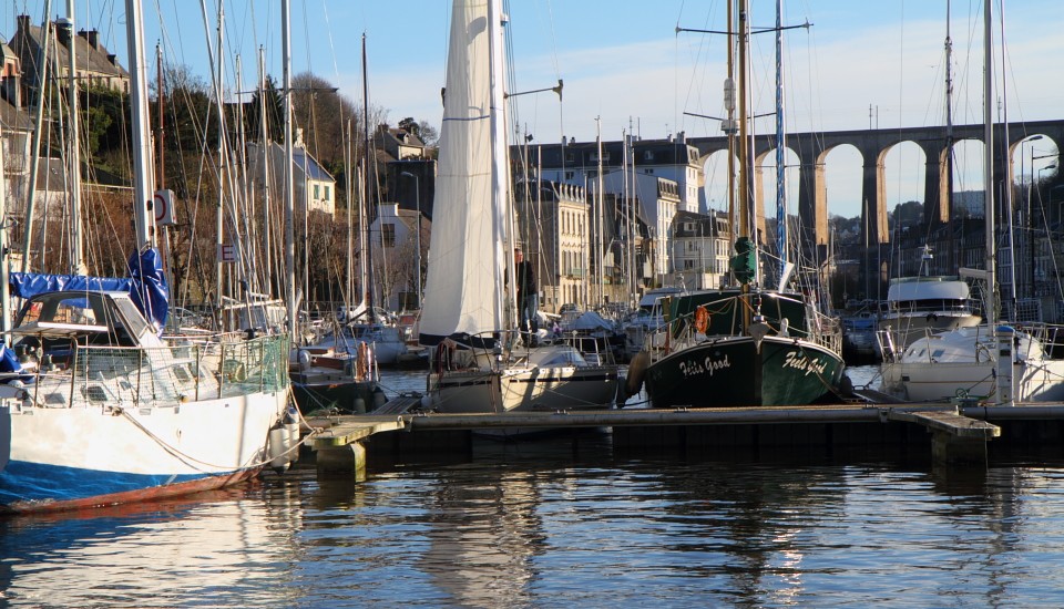 Morlaix in der Bretagne: Der Hafen