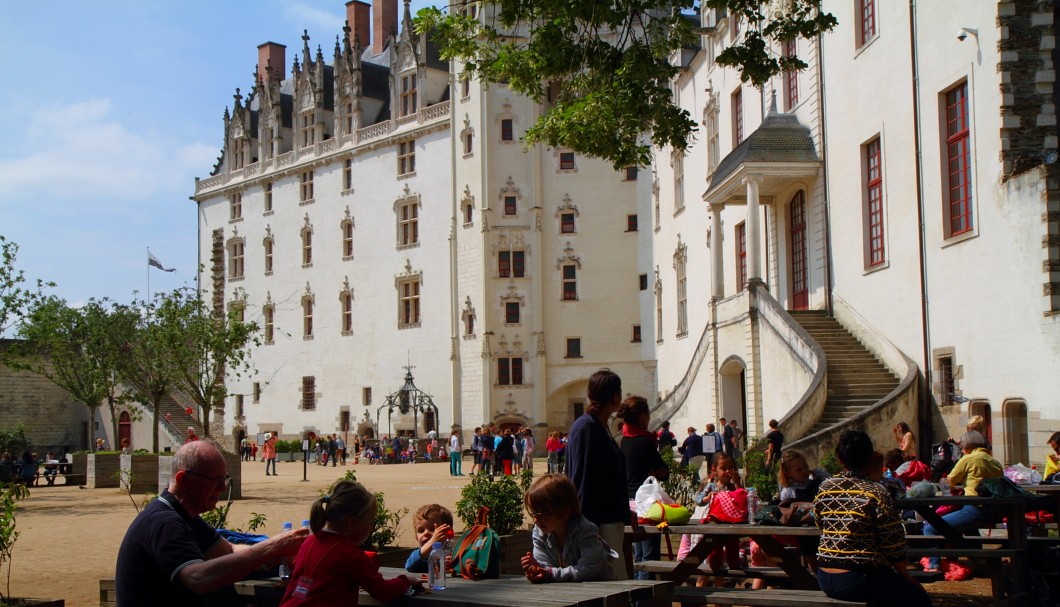 Nantes Schloss der Herzöge der Bretagne - Innenhof