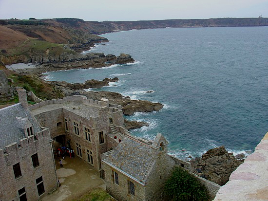 Bretagne-Tipp Fort-la-Latte: Blick vom Burgturm auf das Cap Fréhel