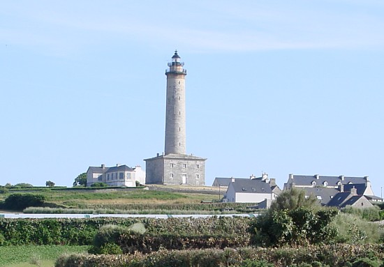 Bretagne-Insel &Icirc;le de Batz: Der Leuchtturm.