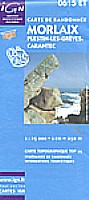 Wanderkarte Bretagne - Beispiel Morlaix