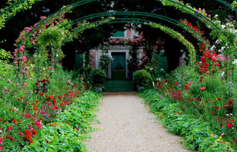 Der Garten von Monet in Giverny: Früh morgens um 8.00 Uhr