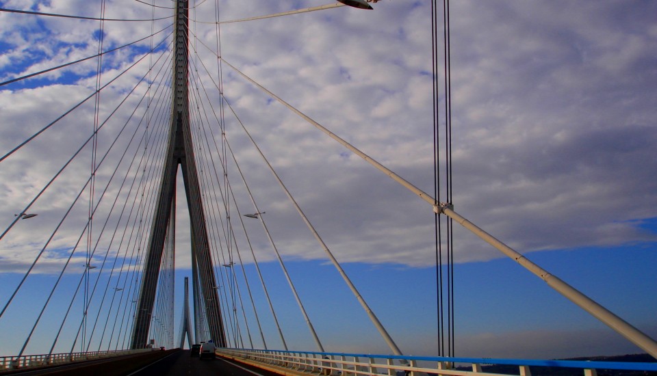 Anreise in die Bretagne durch die Normandie: Pont de Normandie