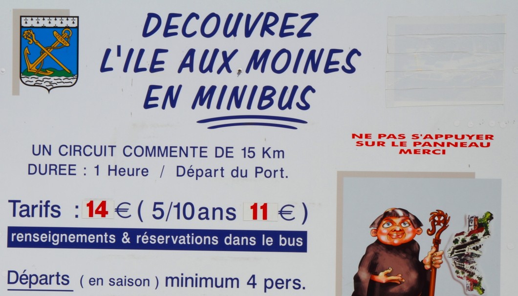 Bretagne Insel Île aux Moines - Minibus Rundfahrt