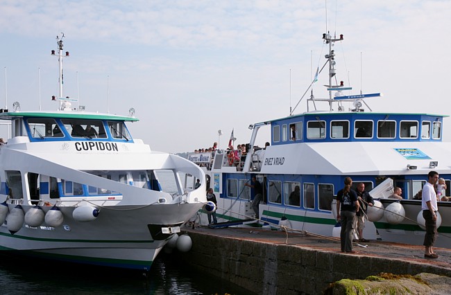 Bretagne Insel Île de Bréhat: Check-in am Festland.