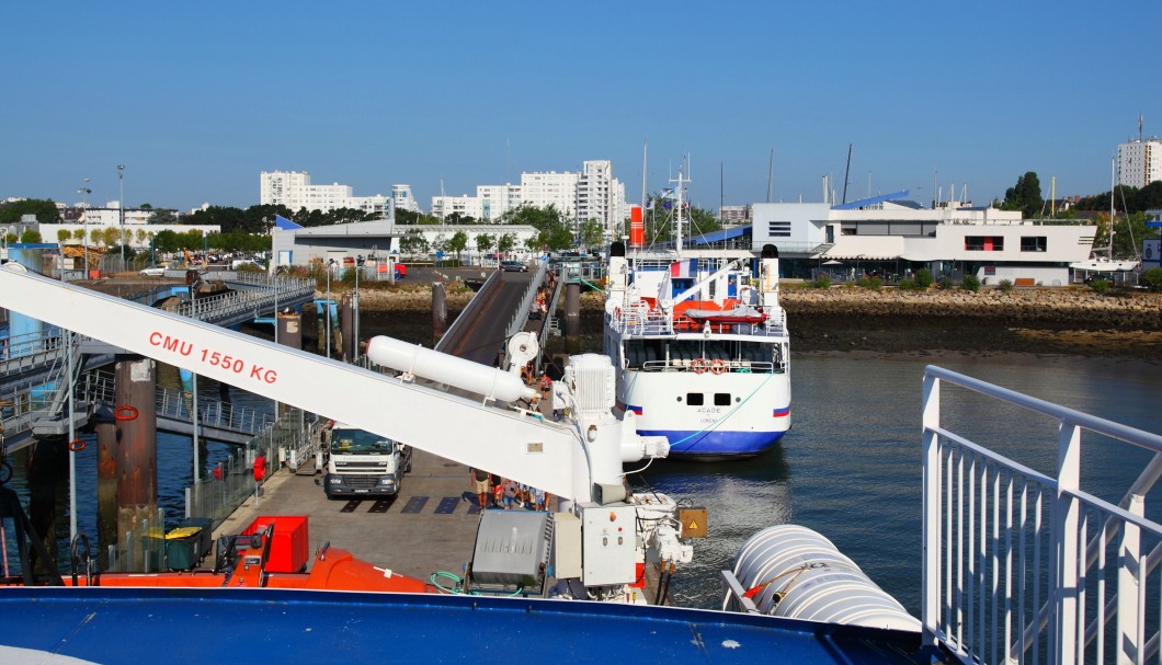 Hafen Lorient - Blick über Lorient