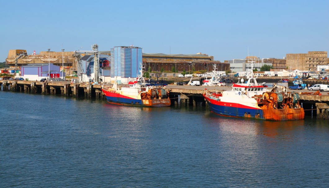 Fischerboote im Hafen von Lorient