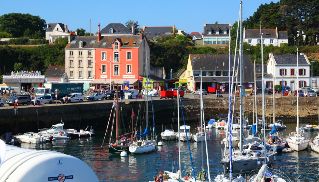 Hafen der Bretagne-Insel Ile de Groix
