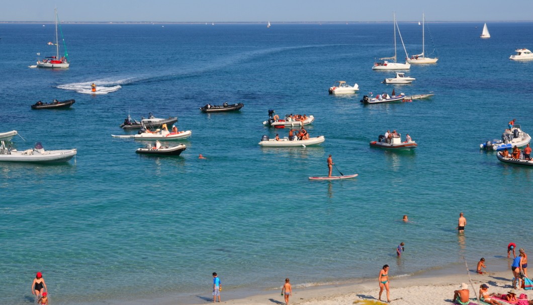 Strand La Plage Les Grands Sables auf der Bretagne-Insel Ile de Groix