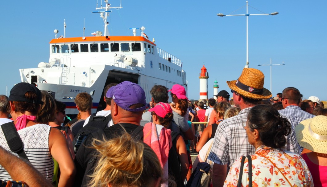 Die Fähre Saint Tudy auf der Bretagne-Insel Ile de Groix