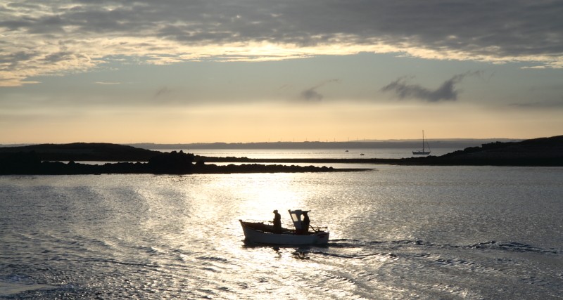 Bretagne Insel Molène: Der Hafen