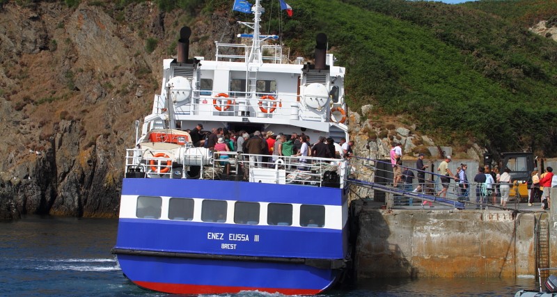 Bretagne Insel Ouessant: Im Hafen