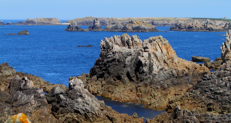 Bretagne Insel Ouessant: Die Küste beim Leuchtturm von Creac'h