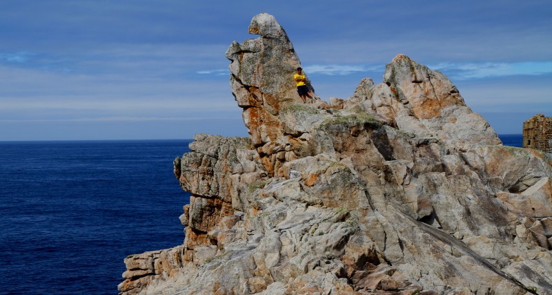 Bretagne Insel Ouessant: Die Küste beim Leuchtturm von Creac'h