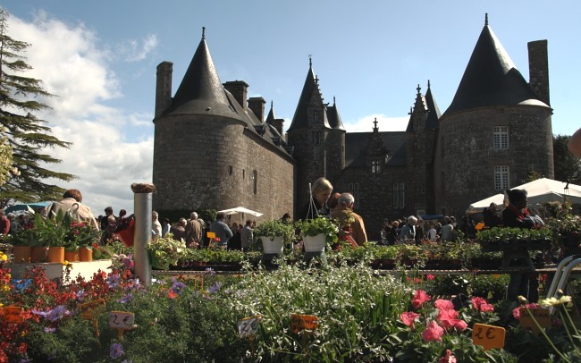 Bretagne Schloss Kergrist: Pflanzenmarkt