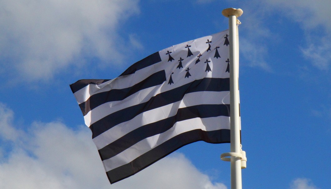 Die bretonische Flagge - Fahne