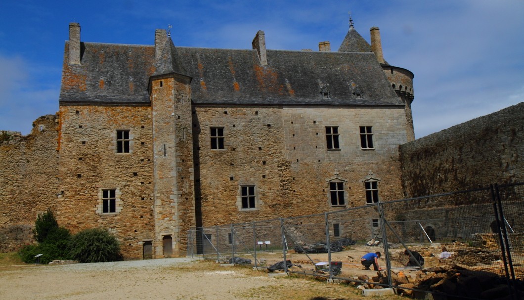 Bretagne Burg Château de Suscinio - Innenhof