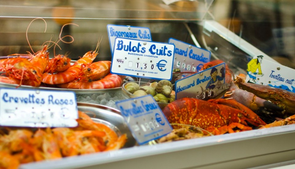 Das Café de Bretagne - Einzelhandel Meeresfrüchte