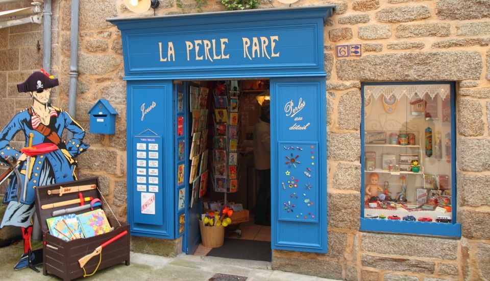 Concarneau in der Bretagne: Spielwarengeschäft