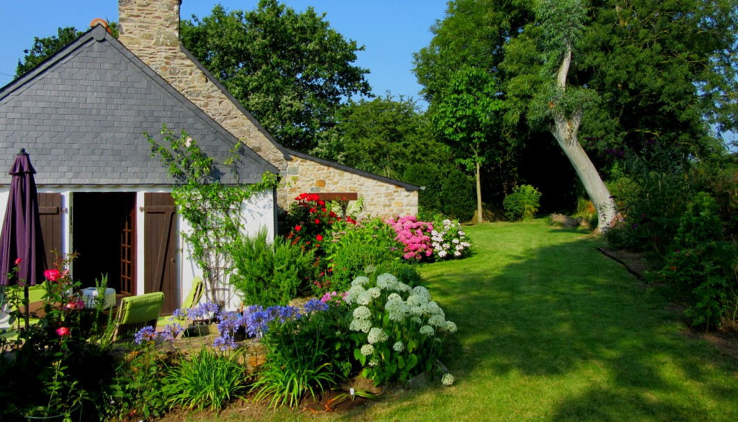 Ferienhaus Bretagne Allée Josse Bihan: Die Terrasse.