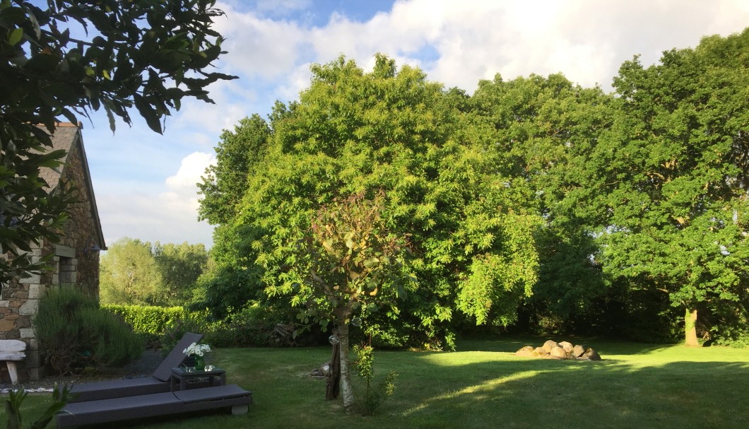 Ferienhaus Bretagne Maison Kerguen - unser Garten