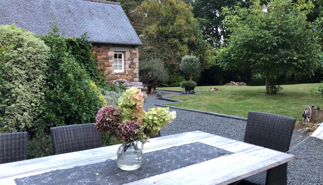 Ferienhaus Bretagne Maison Kerguen - unser Garten