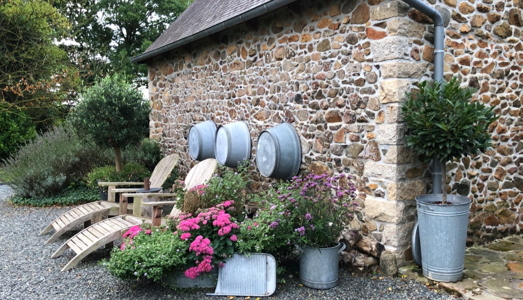 Ferienhaus Bretagne Maison Kerguen - unser Garten