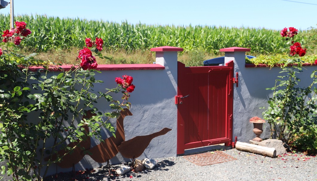 Ferienhaus Bretagne Maison Kerguen - unser Garten