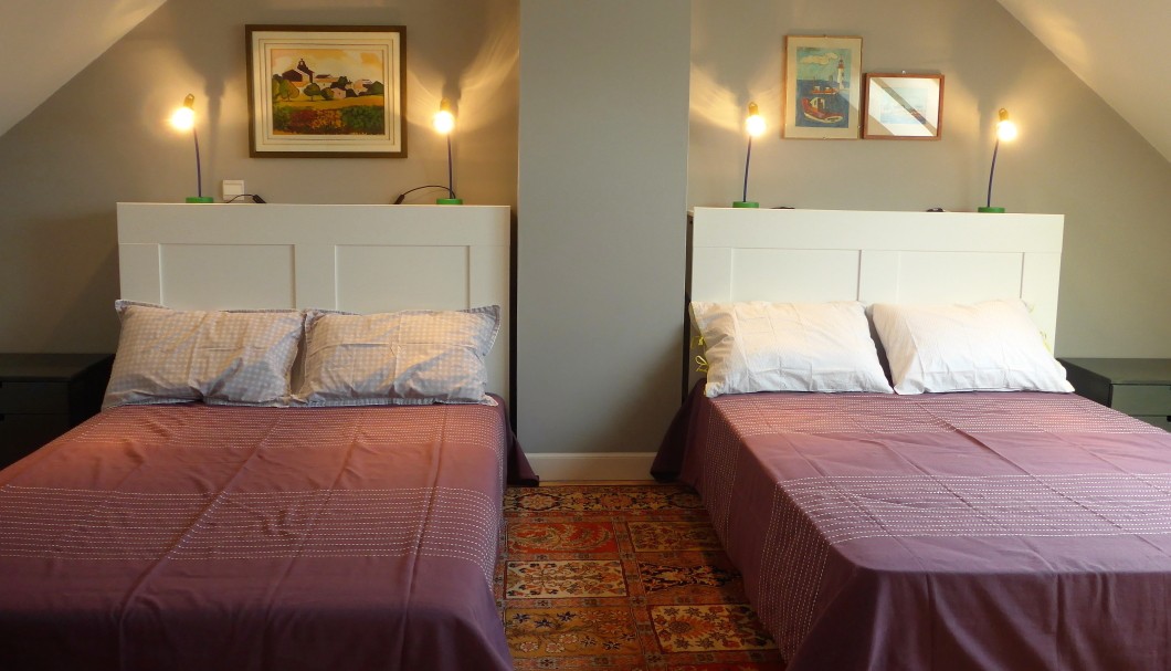 Ferienhaus Bretagne La Villa Arvorel in Tr&eacute;beurden - Schlafzimmer Galets 1