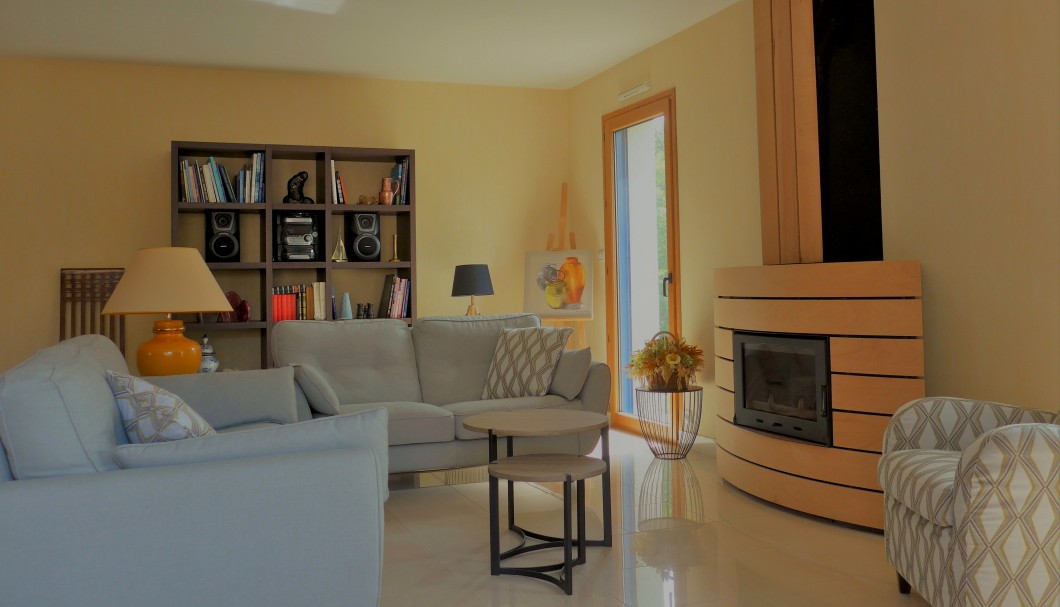 Ferienhaus Bretagne La Villa Arvorel in Tr&eacute;beurden - Wohnzimmer 2