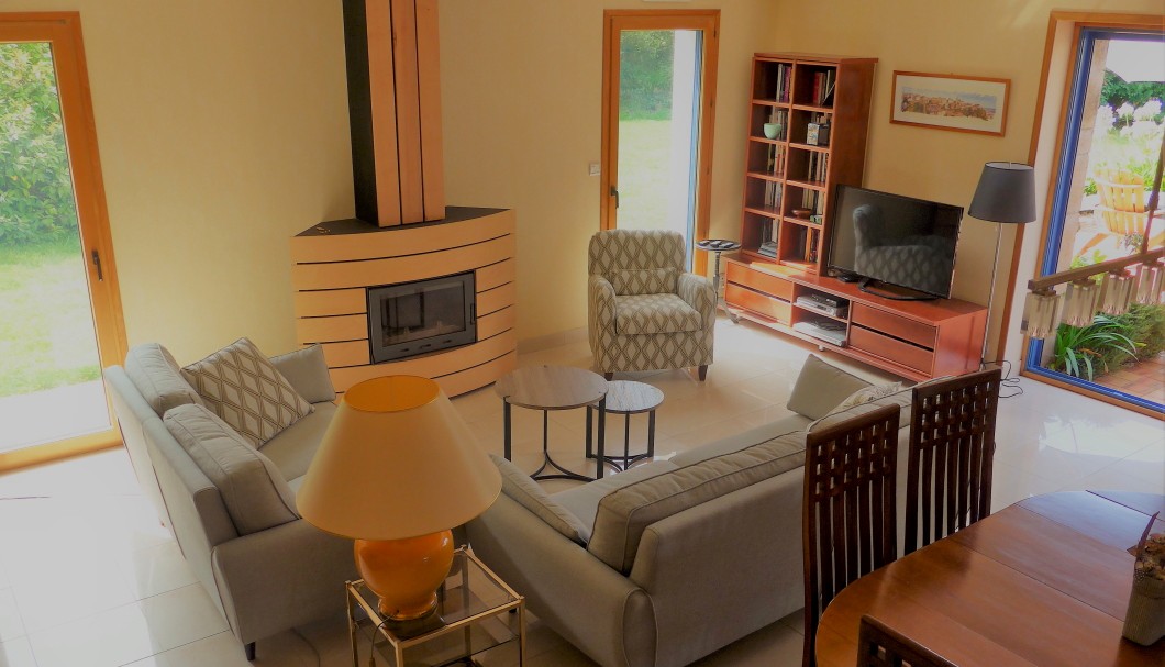 Ferienhaus Bretagne La Villa Arvorel in Tr&eacute;beurden - Wohnzimmer 3