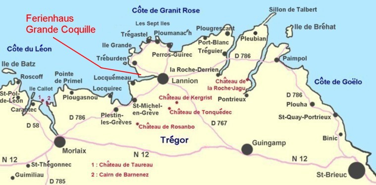 Bretagne Karte