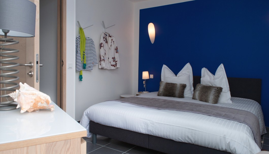 Ferienhaus Bretagne am Meer Le Diben - La chambre bleue