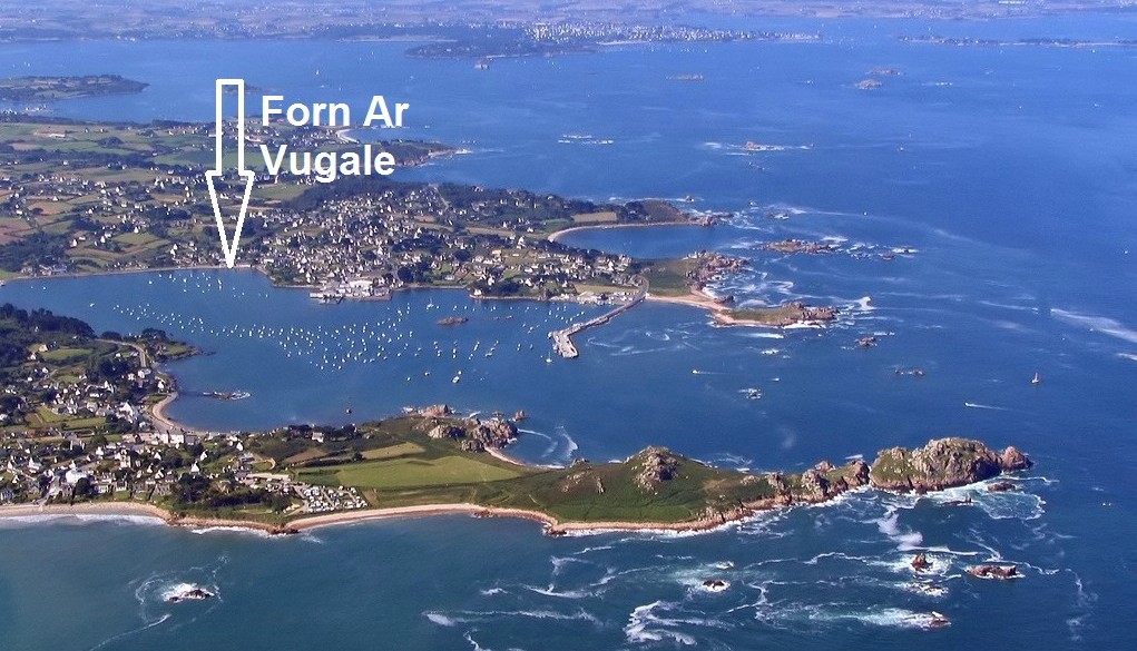 Ferienhaus Bretagne am Meer Le Diben - Lage