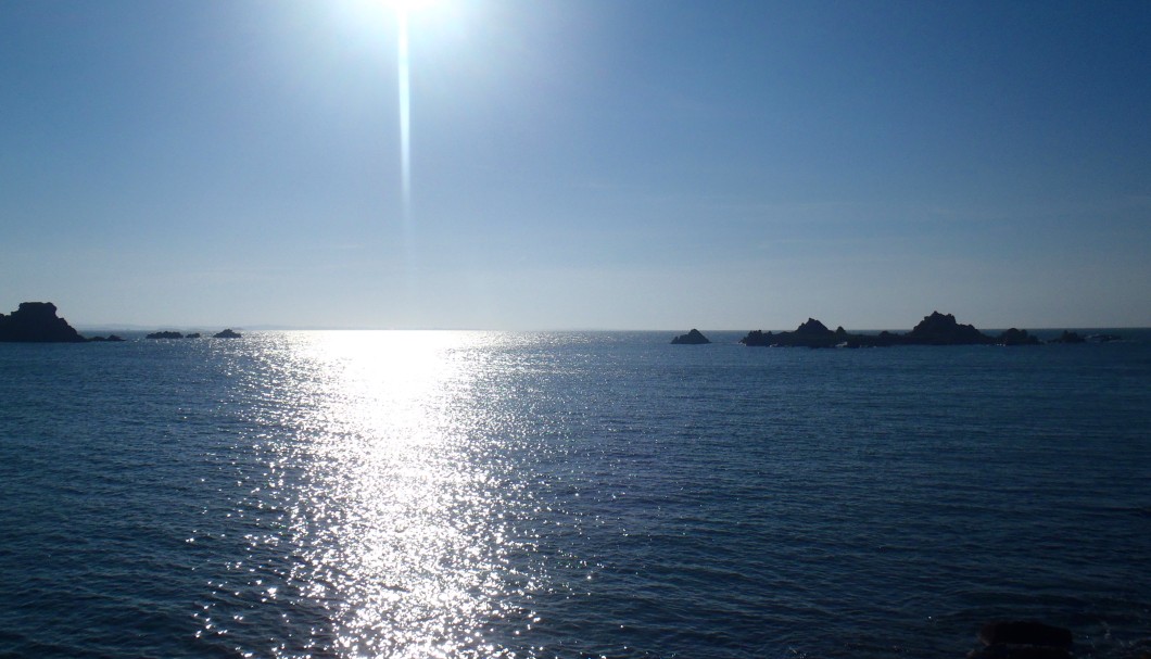 Ferienhaus Bretagne am Meer Le Diben - Flut