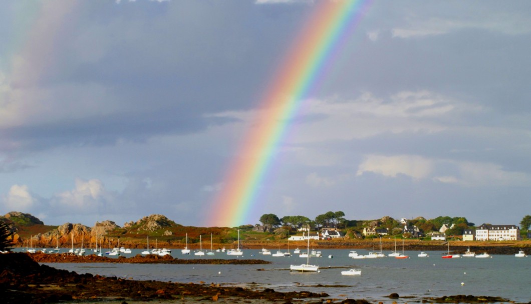 Ferienhaus Bretagne am Meer Le Diben - Regenbogen