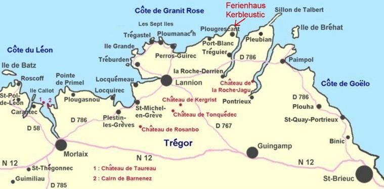 Bretagne Karte