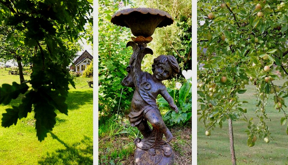 Ferienhäuser Bretagne Kerégal  - Park hinter dem Bauernhof