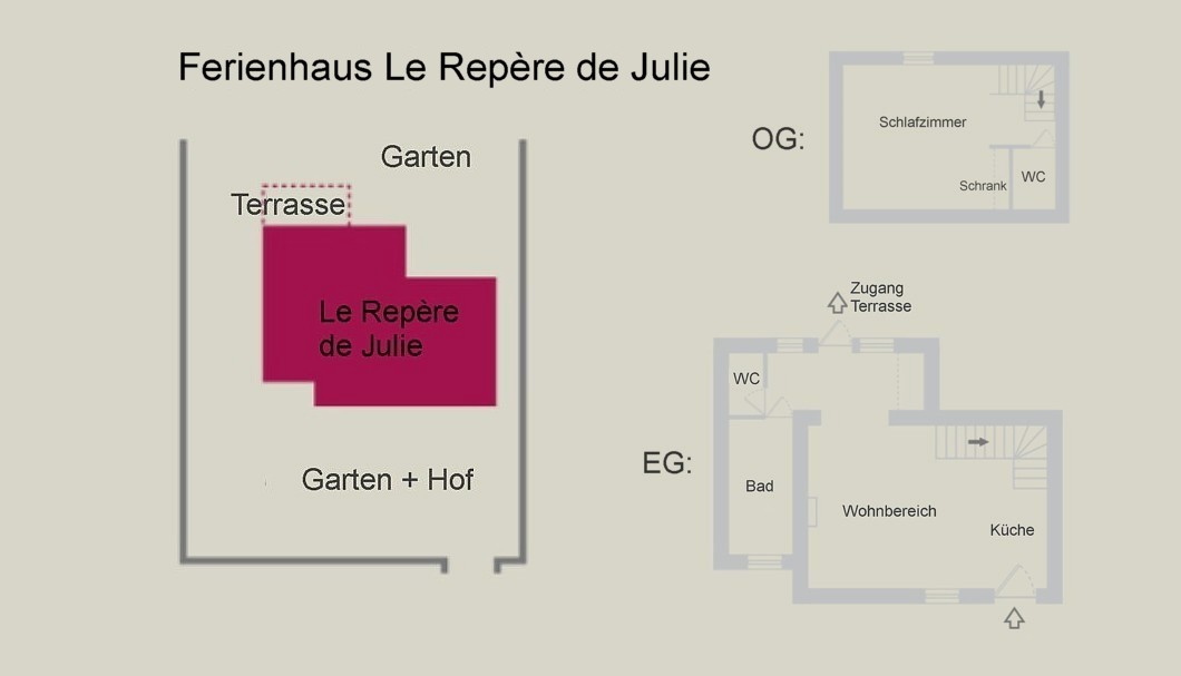 Ferienhaus Bretagne Le Repère de Julie - Grundrisse