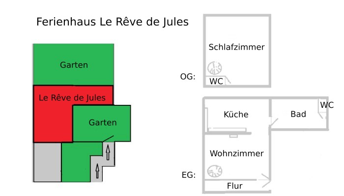 Ferienhaus Bretagne Le Rêve de Jules - Grundrisse