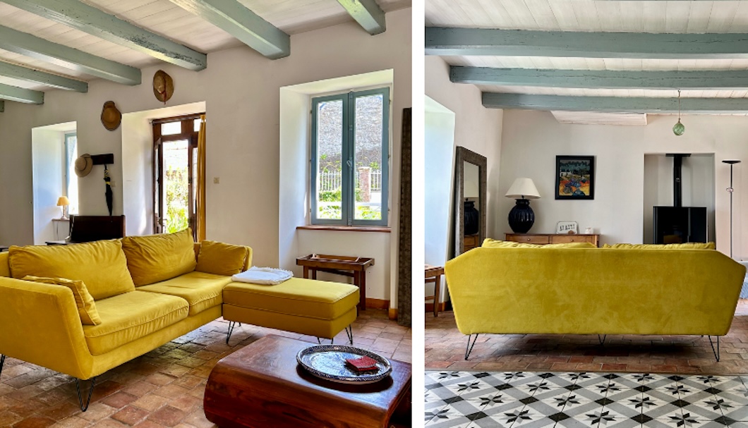 Ferienhaus Bretagne Ty Goat - Wohnzimmer 