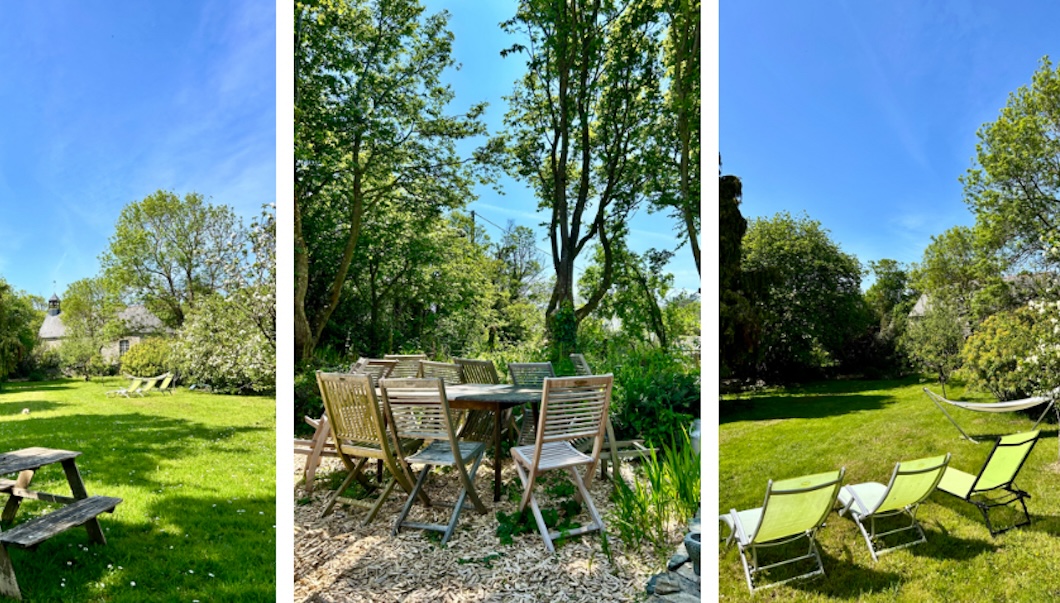 Ferienhaus Bretagne Ty Goat - Garten