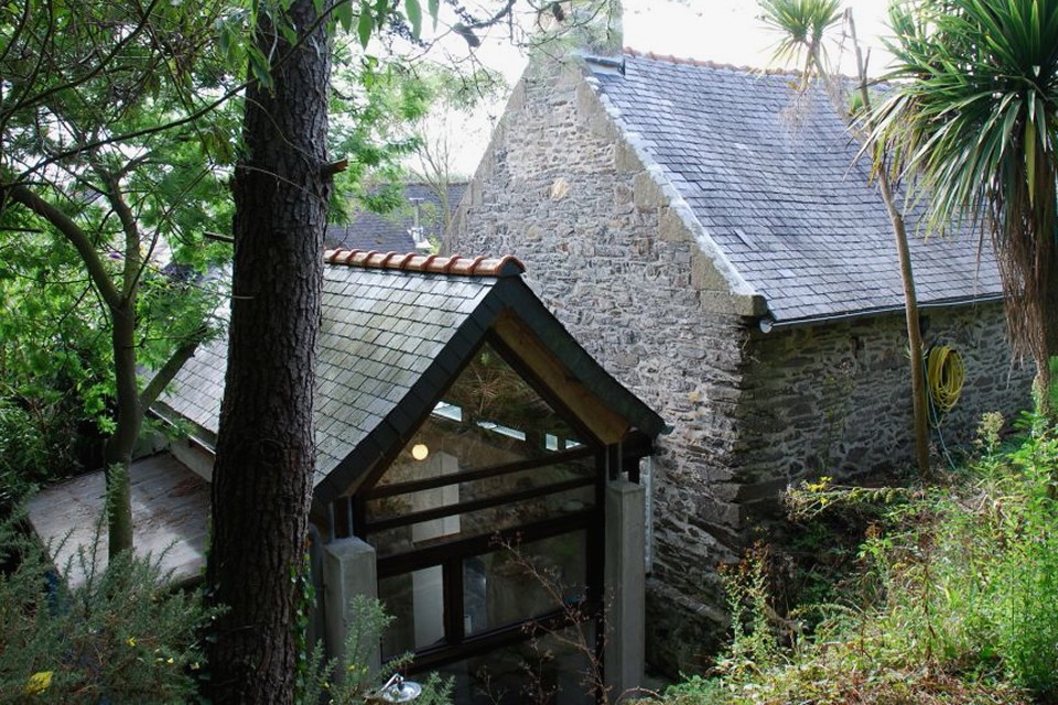 Ferienhaus Bretagne in St-Nic - Badehaus