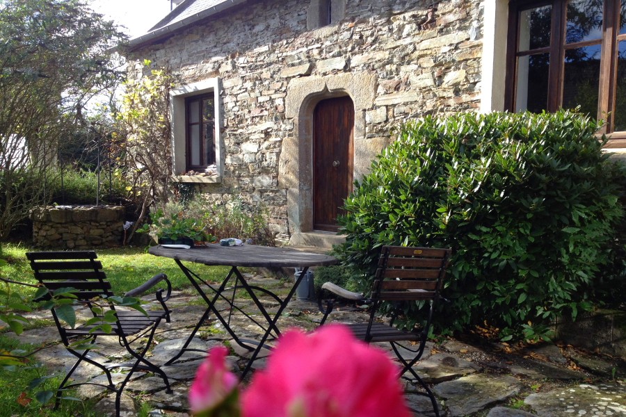 Ferienhaus Bretagne in St-Nic - Garten