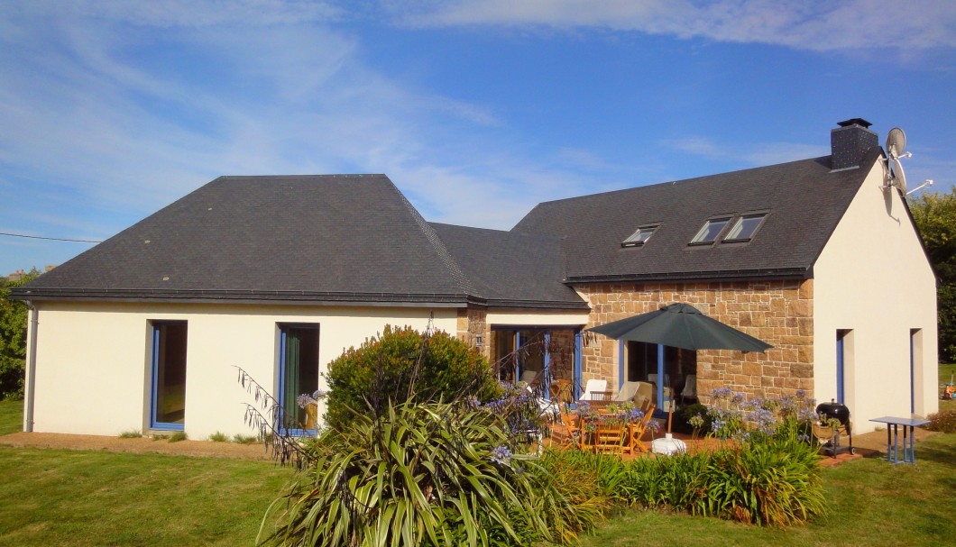 Ferienhaus Bretagne Villa Granit Rose in Trébeurden - Südseite