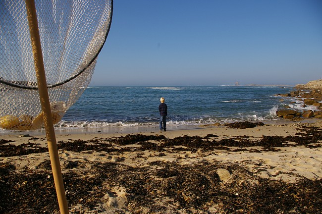 Die Insel Ile Grande an der Nordküste der Bretagne.